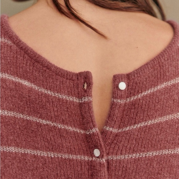 NWT Sezane gaspard cardigan dark rosewood! - Picture 2 of 7